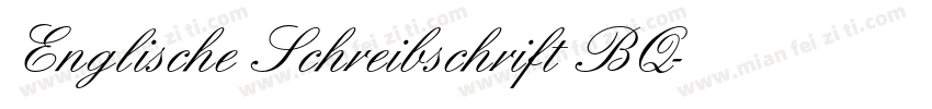 Englische Schreibschrift BQ字体转换
